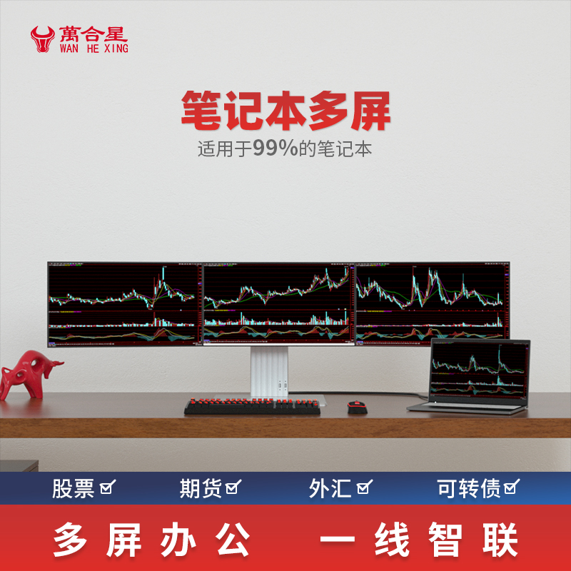万合笔记本桌面支架一机多电脑