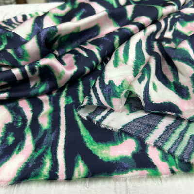 意大利进口设计感晕染细腻铜氨丝 旗袍裙子真丝感设计师面料