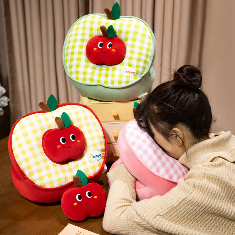 苹果午睡枕趴睡枕小学生教室趴桌子枕头儿童午睡午休办公室趴趴枕