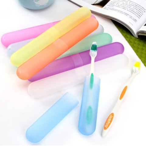 外出旅行放牙刷盒便携式洗漱磨砂牙刷盒牙具盒随身牙刷套收纳盒子