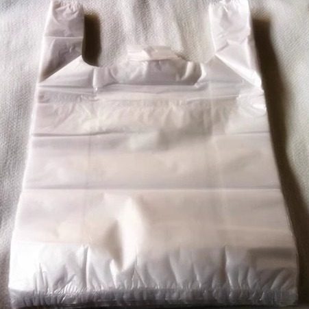 加厚白透明塑料袋提手超市打包