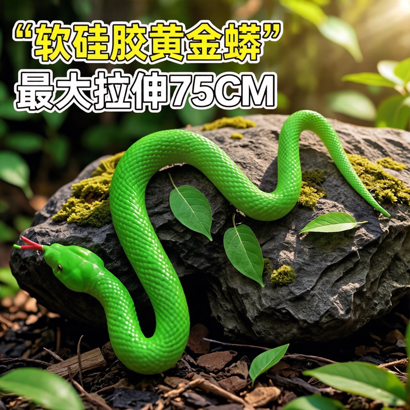 仿真硅胶蛇玩具模型动物软胶眼镜蛇超长吓人整蛊