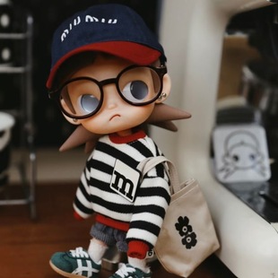 现货【4点】Zsiga嘎子姐帅酷美式毛衣可动人偶BJD娃衣1/8分