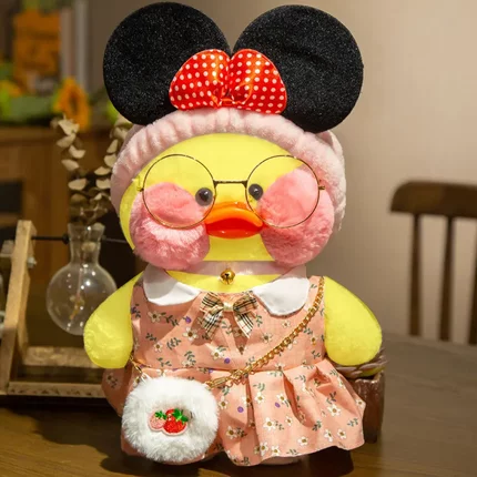 毛绒玩具公仔玻尿酸鸭 网红鸭 lalafanfan cafe mimi ins小黄鸭子
