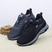 棉鞋 男老北京布鞋 男中老年健步鞋 冬季 加绒保暖休闲爸爸鞋 厚底防滑