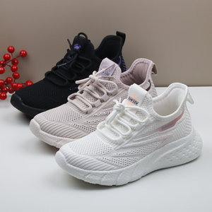 夏季老北京布鞋女鞋网眼透气圆头轻便运动休闲鞋爆米花底妈妈鞋