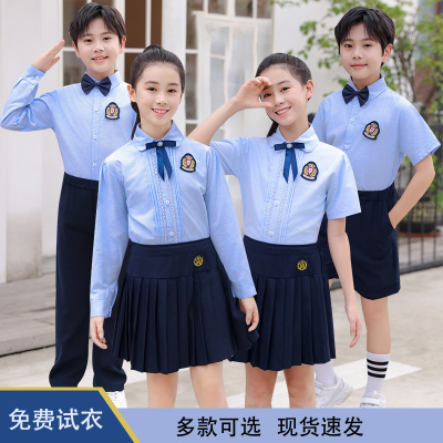 儿童合唱演出服中小学生诗歌朗诵表演服幼儿园园服英伦风班服校服