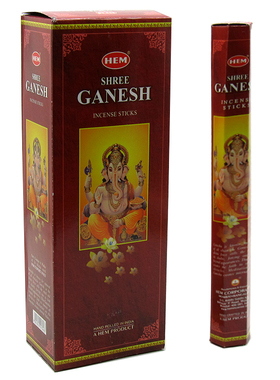 印度进口HEM Shree Ganesh象鼻财神线香家用净化熏香招财供奉佛香