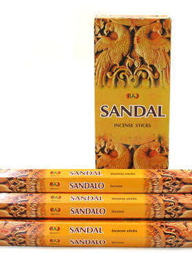 进口印度香RAJ Sandal檀香迷手工线香家用净化空气安神供奉