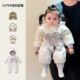 女宝宝棉服冬季 棉袄 外出服超萌可爱婴幼儿加厚保暖连体衣周岁冬装