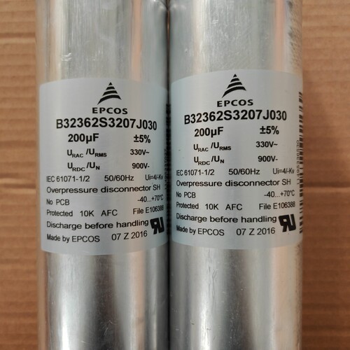西门子油浸电容900vdc200uf大电流薄膜无极电容
