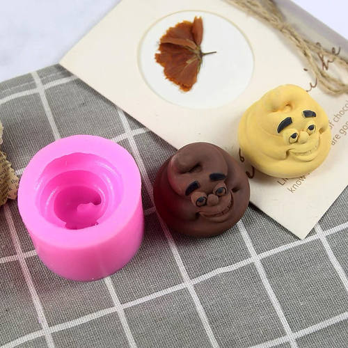 兜宝同款C1583新款捏捏粑粑模具恶搞烘焙蛋糕手工皂香薰蜡烛模具