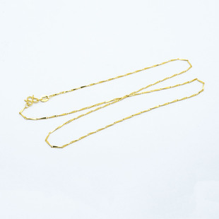 素链轻奢小众锁骨链不脱模WT0354 18k金瓜子链项链女款 严选