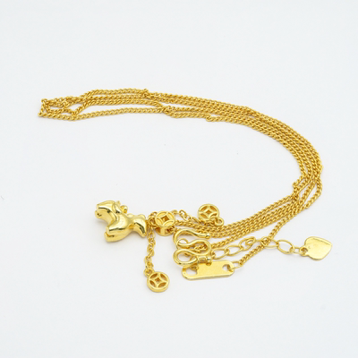 正品18k金项链送女友节日礼物