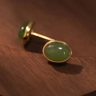 2026新款高级感正品s925银碧玉耳钉轻奢小众送妈妈礼物【EE0001】