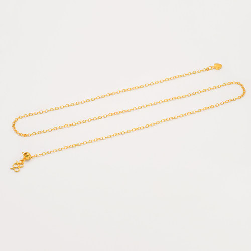 18k金爱心o字链轻奢小众时尚项链