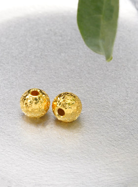 【店铺专属】18k金鱼鳞珠女轻奢百搭DIY项链手链配件不脱模WT0569