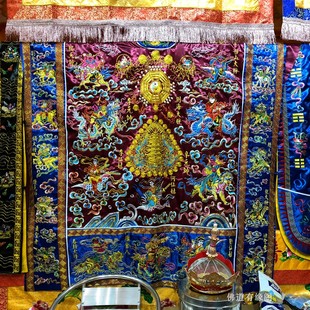 道袍法衣金丝刺绣道士服装正一法服九龙降衣紫色高功法师上坛