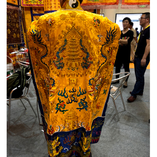 道服双龙降衣道袍法衣双凤道士服宵台道衣正一高功黄色龙虎山