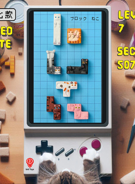 现货bid Toys方块喵 立体造型磁铁 一套 7款（T字猫 含便便磁铁）