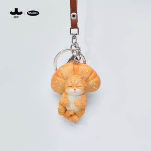 small吊飾貓3.0可愛(ài)貓咪模型掛飾鑰匙扣掛件樹(shù)脂飾品手工禮物 JXK