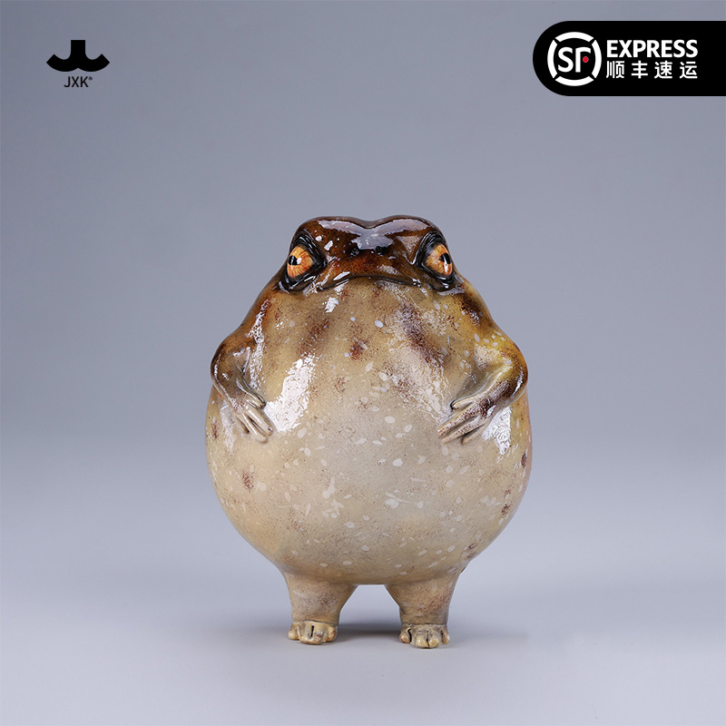 JXK馒头蛙潮玩手办模型