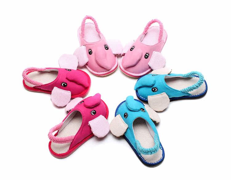 Pantoufles enfants en coton pour printemps - semelle tendon - Ref 1004711 Image 5