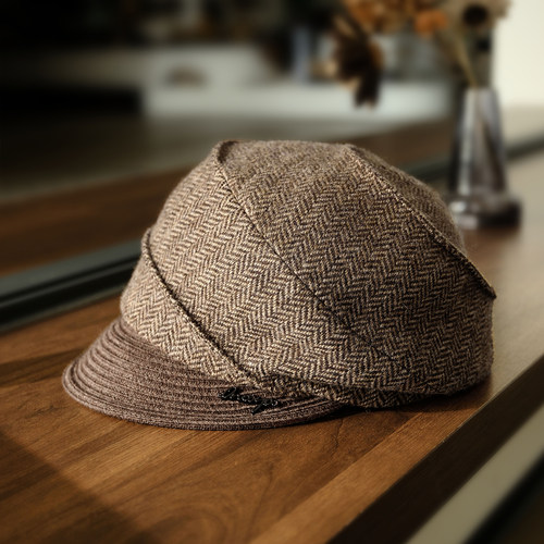 小野商复古日系纯羊毛报童帽