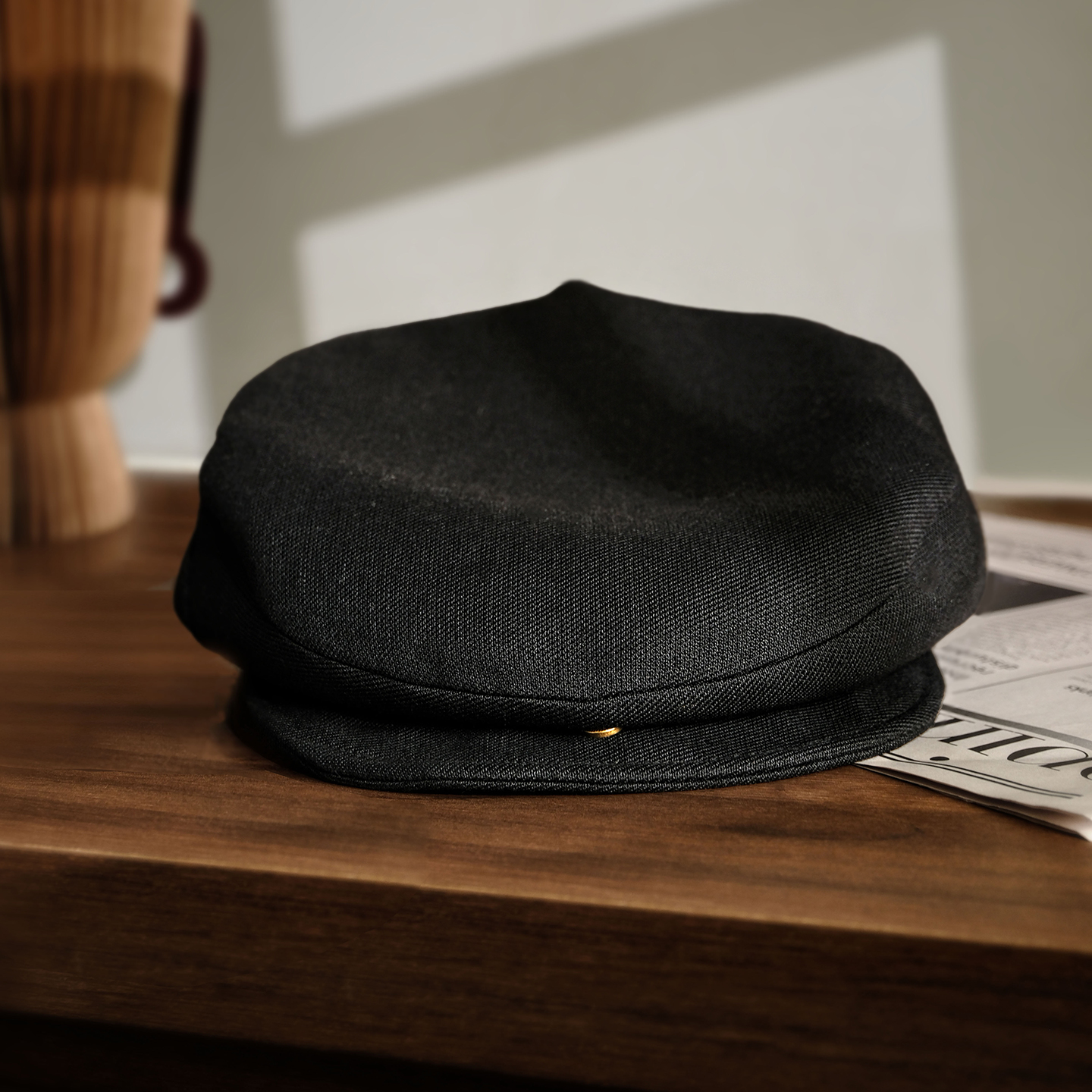 小野商老钱风100澳毛前进帽复古