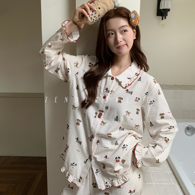 少女甜美全棉磨毛家居服