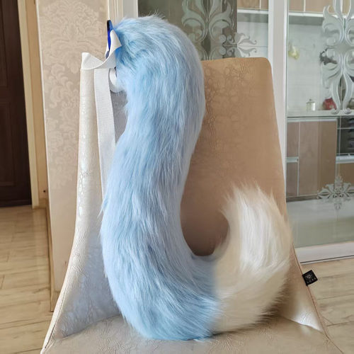 兽装尾巴福瑞furry猫尾虎尾狼狐狸尾巴COS道具毛茸茸大号尾巴