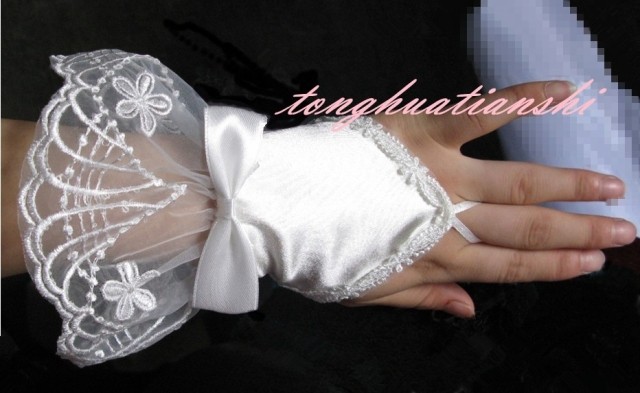 Gants pour fille en satin - Ref 2151427 Image 1