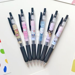 日本Zebra斑马联名HelloKitty凯蒂猫限定款JJ15中性笔库洛米黑笔
