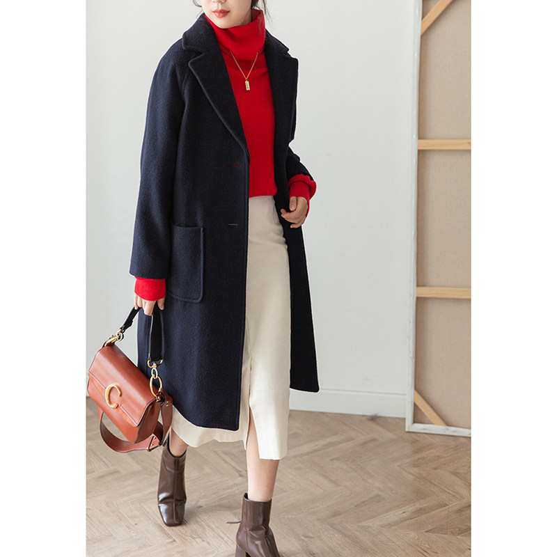 日本进口定制小众毛呢大衣