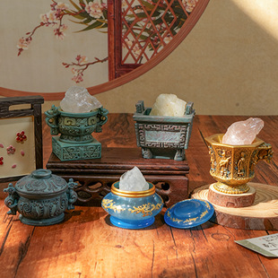 仿古董水晶石盲盒手办公仔旅游景点摆件国潮国风文创创意艺术萌瑶