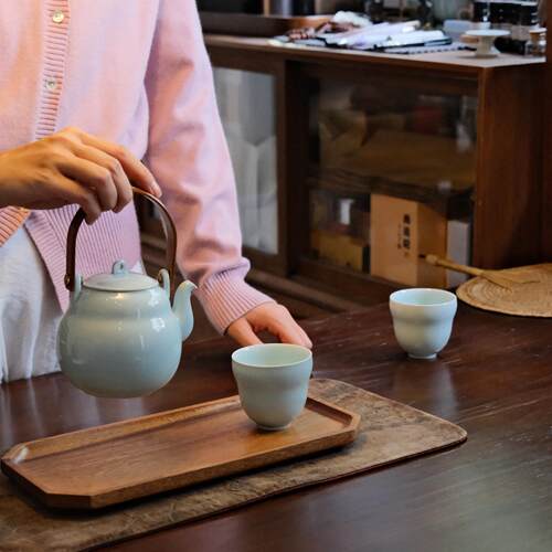 葫芦福禄影青茶具 宅家一日