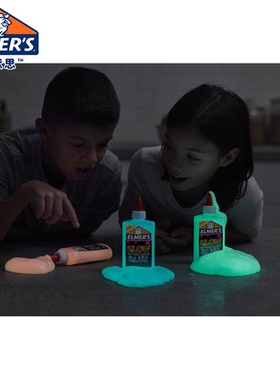 艾默思Elmers水晶泥闪粉胶儿童牛头胶生日派对礼物史莱姆假水玩具