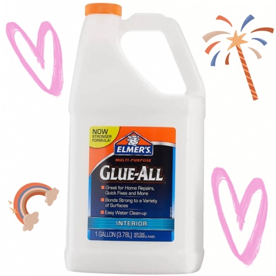 Elmers艾默思深蓝全能胶学生木工起泡胶做泥透明史莱姆埃尔默牛头