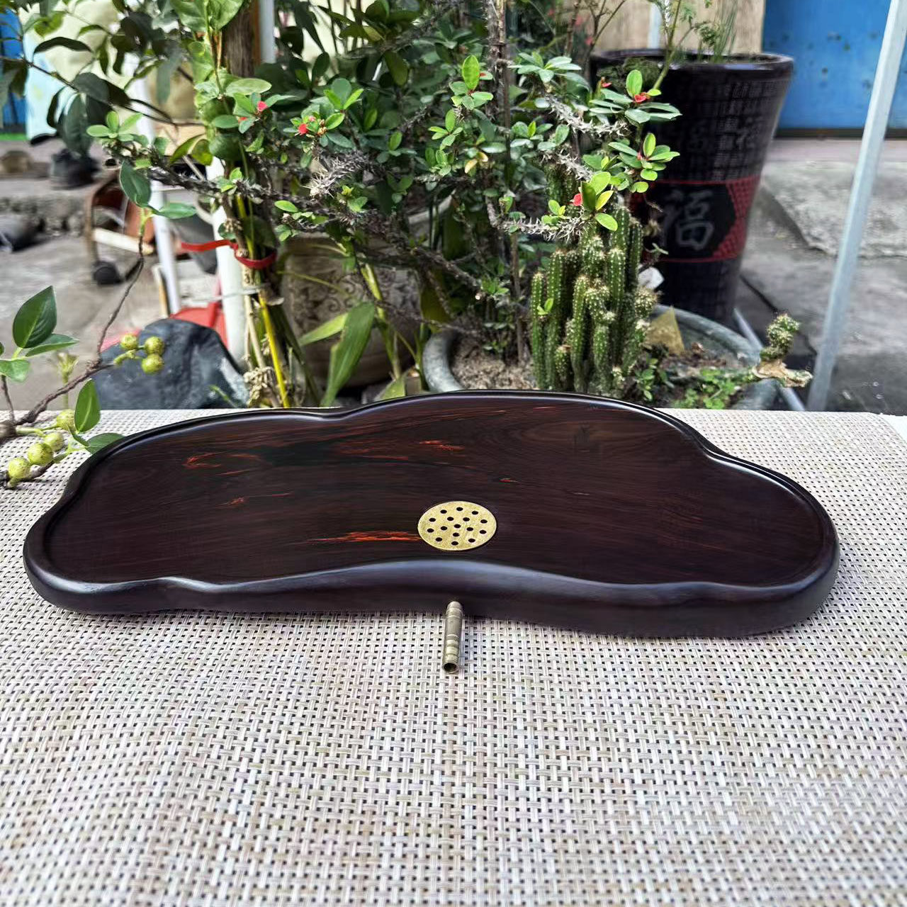 大红酸枝整木黑飘红干湿两用茶盘41×20×4.5交趾黄檀红木茶具,餐饮具,茶盘,淘宝优惠券,粉丝福利购,淘宝优惠卷