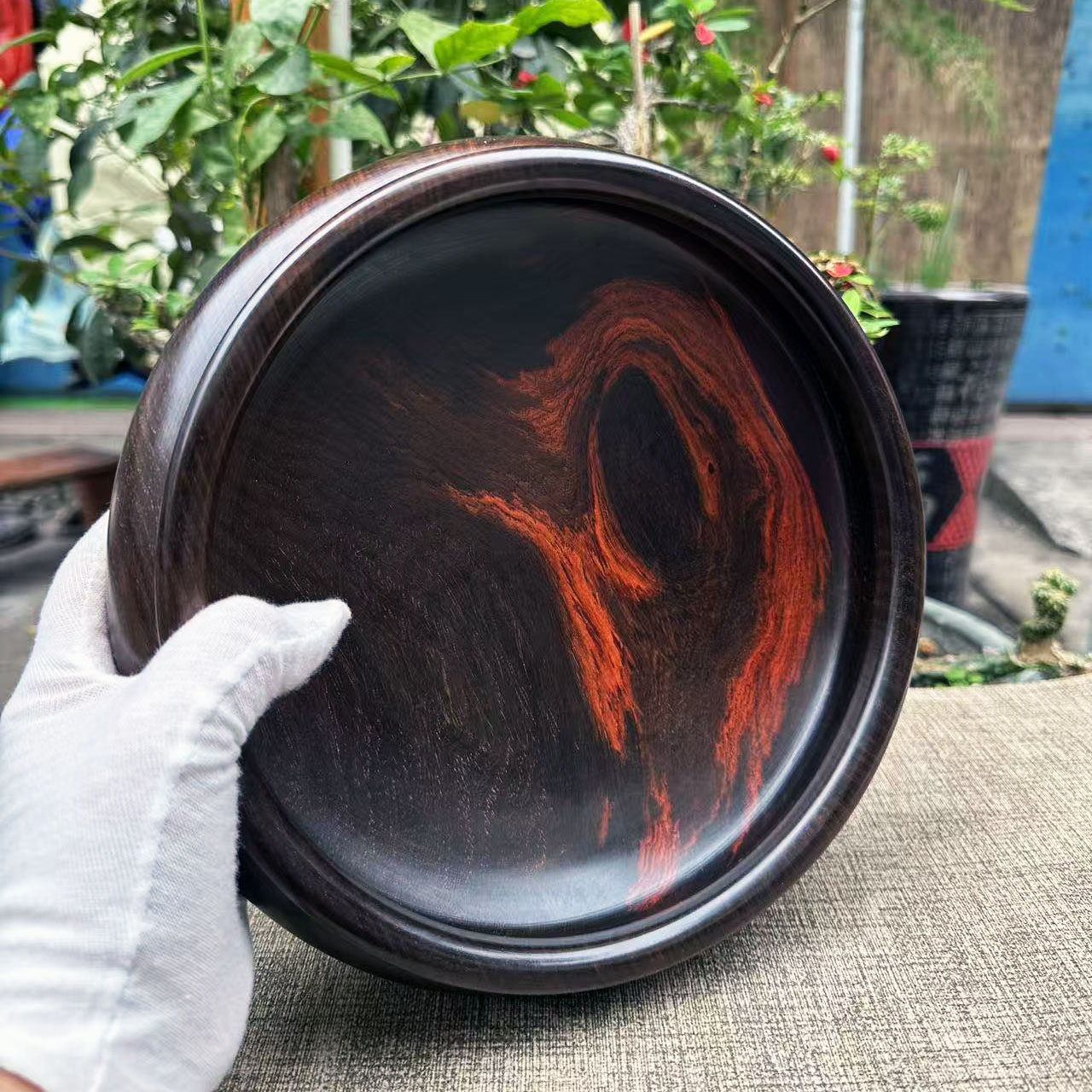 大红酸枝整木黑飘红果盘摆件24.5×6.5交趾黄檀红木收纳盘实拍,家居饰品,木雕,淘宝优惠券,粉丝福利购,淘宝优惠卷