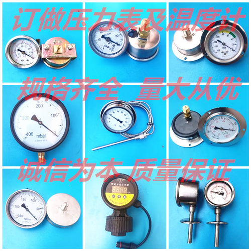 西德仪表 订做压力表及温度计  诚信为本 质量保证