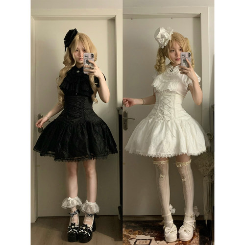 茧·系列Lolita亚文化蕾丝半裙