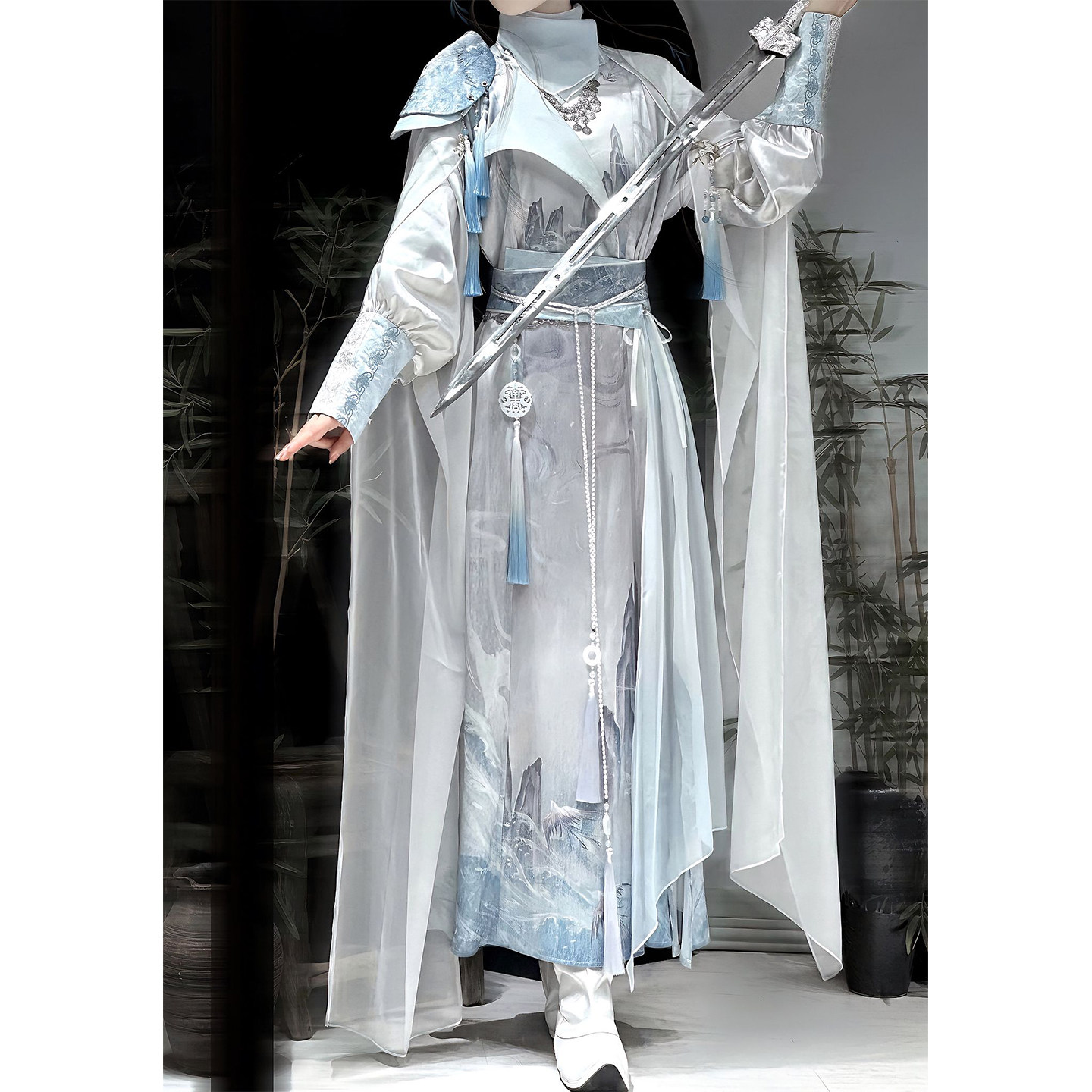 帅气少年感侠客改良圆领袍汉服