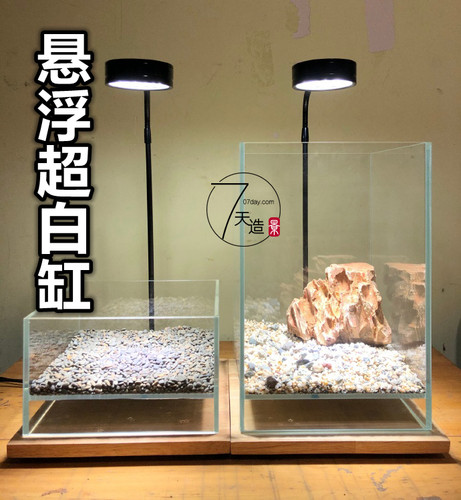 悬空悬浮超白缸 斗鱼缸 苔藓缸乌龟缸 桌面生态鱼缸 ADA同款 - 封面