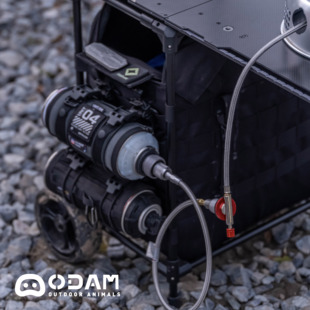 ODAM战术办公桌气罐molle挂架绑带户外露营固定气罐收纳卡扣