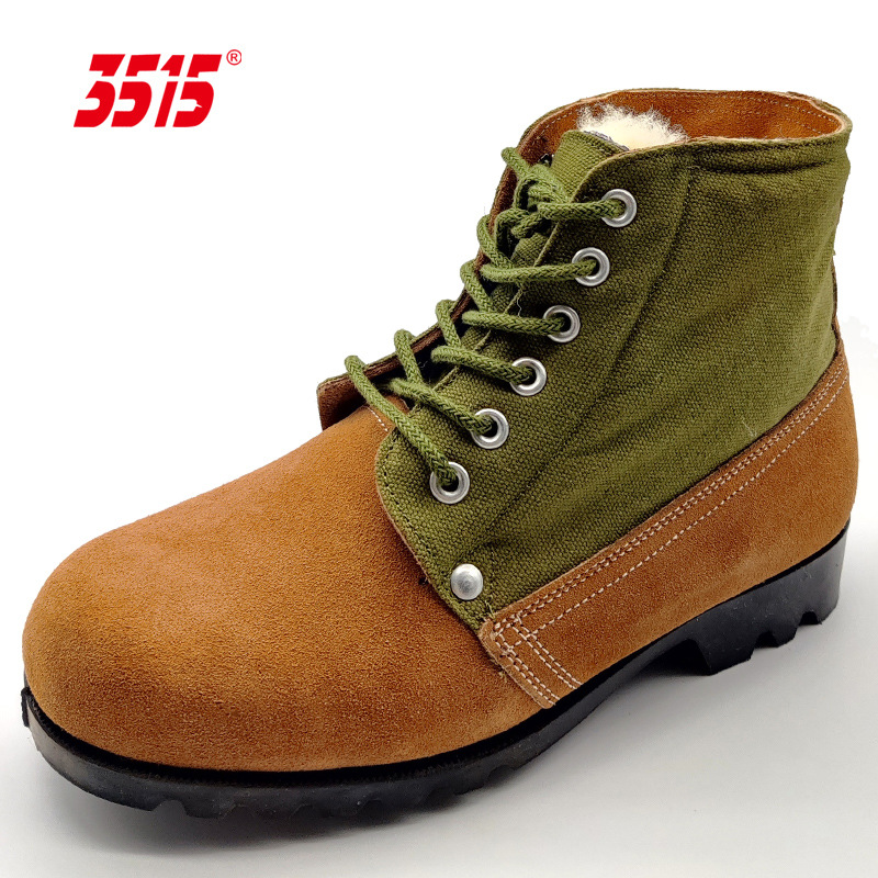 反帮皮鞋老人大头鞋棉鞋靴子男强人3515防寒靴冬季加绒保暖正品
