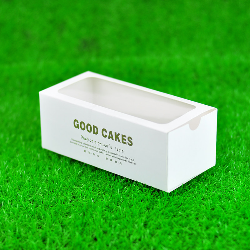 开窗透明点心包装盒月饼毛巾卷班戟蛋糕饼干盒天窗抽屉盒西点纸盒