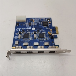台湾IOI FWBX2-PCIE1XE220图像采集卡，4路1394B接口PCI-E转接卡