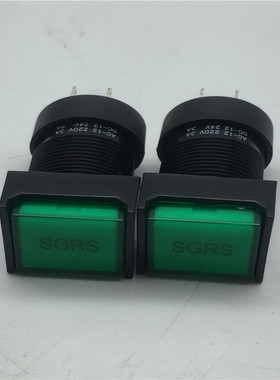 天逸16mm方形自复位按钮LA42(B)PF-22/G刻字+T-X 绿色 现货带包装
