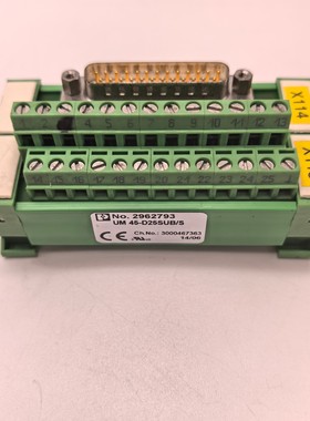 菲尼克斯UM 45-D25SUB/S接线端子模块，型号2962793，实物实拍